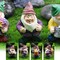 7 Pieces Fairy Garden Accessories, Garden Gnome Figurines , Miniature Gnome Figurines for Plant Pots Decor, Home Decoration, Fairy Garden